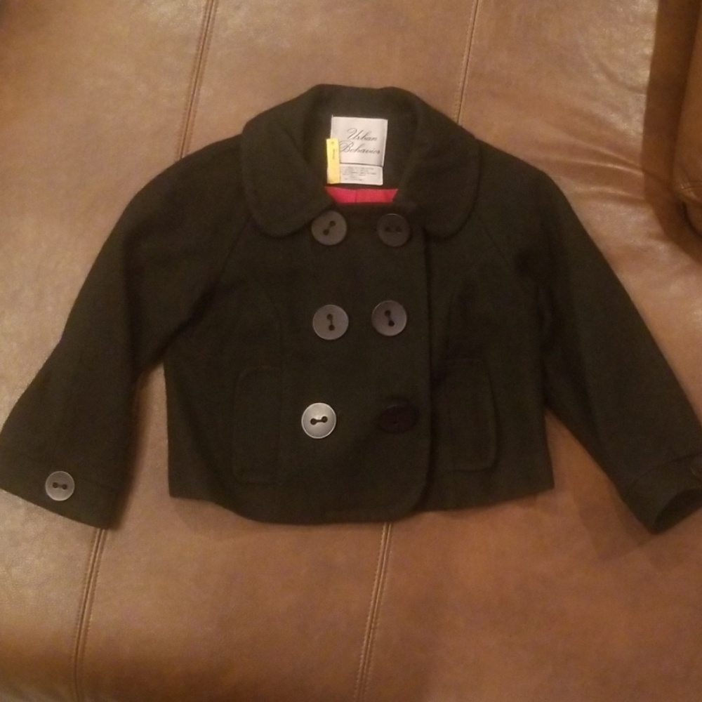 Urban Behavior short 3/4 sleeve wool jacket